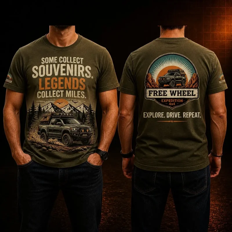 FreeWheel Expeditions Adventure T-Shirt – Premium Road Trip & Off-Road Graphic Tee